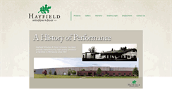 Desktop Screenshot of hayfieldwindows.com