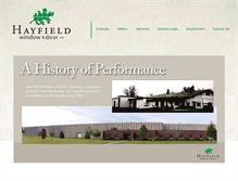 Tablet Screenshot of hayfieldwindows.com